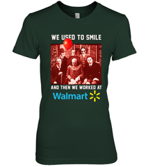 Horror character movie We used to smile and then we worked at Walmart Women's The Boyfriend Tee - NFLFanGift