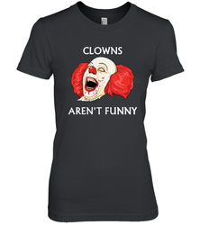 Halloween Clowns Aren't Funny Women's The Boyfriend Tee - NFLFanGift