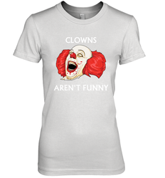 Halloween Clowns Aren't Funny Women's The Boyfriend Tee - NFLFanGift