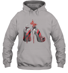 NFL Atlanta Falcons Rhinestone High Heels Hoodie - NFLFanGift