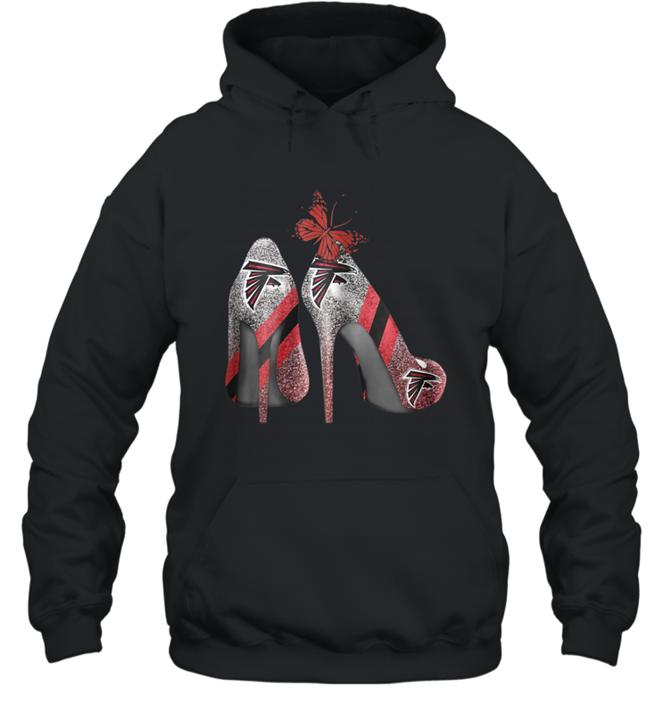 NFL Atlanta Falcons Rhinestone High Heels Hoodie - NFLFanGift