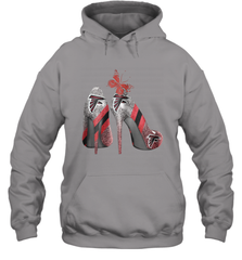 NFL Atlanta Falcons Rhinestone High Heels Hoodie - NFLFanGift