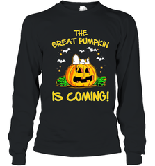 The Great Pumpkin Is Coming Snoopy Halloween Youth Long Sleeve T-Shirt - NFLFanGift