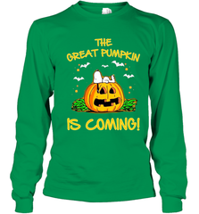 The Great Pumpkin Is Coming Snoopy Halloween Youth Long Sleeve T-Shirt - NFLFanGift