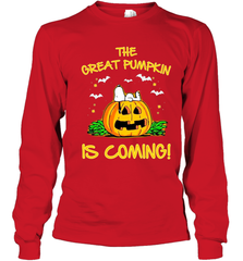 The Great Pumpkin Is Coming Snoopy Halloween Youth Long Sleeve T-Shirt - NFLFanGift