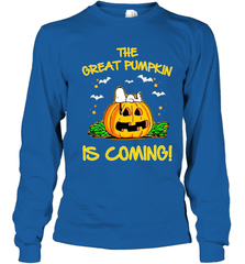The Great Pumpkin Is Coming Snoopy Halloween Youth Long Sleeve T-Shirt - NFLFanGift