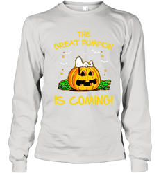 The Great Pumpkin Is Coming Snoopy Halloween Youth Long Sleeve T-Shirt - NFLFanGift