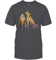 NFL Baltimore Ravens Steelers Rhinestone High Heels Men's T-Shirt - NFLFanGift