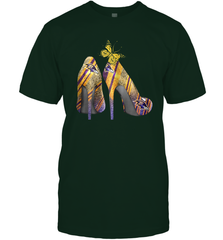NFL Baltimore Ravens Steelers Rhinestone High Heels Men's T-Shirt - NFLFanGift