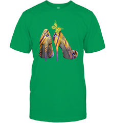 NFL Baltimore Ravens Steelers Rhinestone High Heels Men's T-Shirt - NFLFanGift