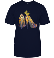 NFL Baltimore Ravens Steelers Rhinestone High Heels Men's T-Shirt - NFLFanGift