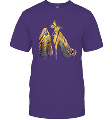 NFL Baltimore Ravens Steelers Rhinestone High Heels Men's T-Shirt - NFLFanGift