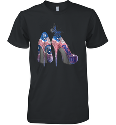 NFL New York Giants High Heel Butterfly Rhinestone Tide Men's Premium T-Shirt - NFLFanGift