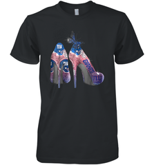 NFL New York Giants High Heel Butterfly Rhinestone Tide Men's Premium T-Shirt - NFLFanGift
