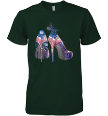 NFL New York Giants High Heel Butterfly Rhinestone Tide Men's Premium T-Shirt - NFLFanGift