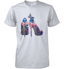 NFL New York Giants High Heel Butterfly Rhinestone Tide Men's Premium T-Shirt - NFLFanGift