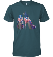 NFL New York Giants High Heel Butterfly Rhinestone Tide Men's Premium T-Shirt - NFLFanGift
