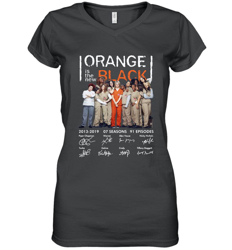 Orange is the new black signature Women's Vneck - NFLFanGift