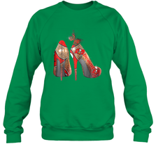 NFLTampa Bay Buccaneers High Heel Butterfly Rhinestone Tide Crewneck Sweatshirt - NFLFanGift
