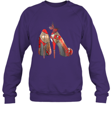 NFLTampa Bay Buccaneers High Heel Butterfly Rhinestone Tide Crewneck Sweatshirt - NFLFanGift