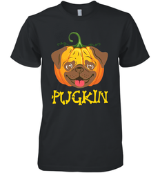 Funny Pugkin Pug Pumpkin Halloween Men's Premium T-Shirt - NFLFanGift