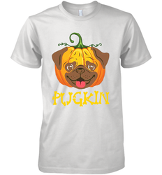 Funny Pugkin Pug Pumpkin Halloween Men's Premium T-Shirt - NFLFanGift