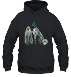 NFL Green Bay Packers Rhinestone High Heels Hoodie - NFLFanGift