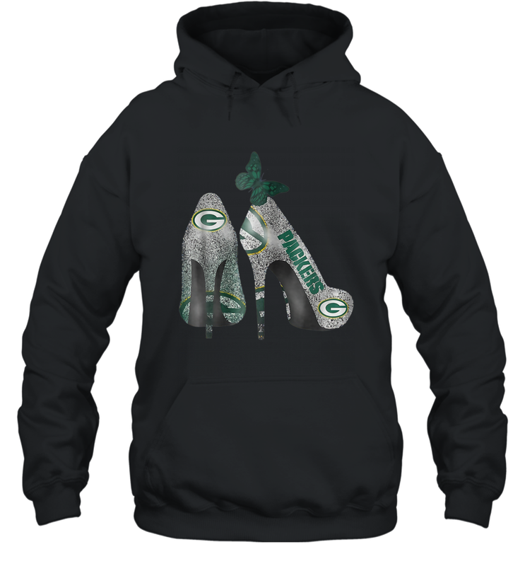 NFL Green Bay Packers Rhinestone High Heels Hoodie - NFLFanGift