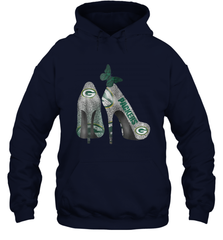 NFL Green Bay Packers Rhinestone High Heels Hoodie - NFLFanGift