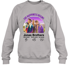 Signatures The Happiness Begins Jonas Brothers Shirt Crewneck Sweatshirt - NFLFanGift