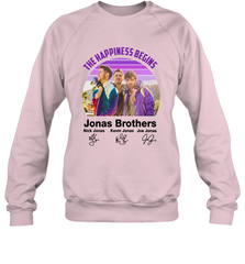 Signatures The Happiness Begins Jonas Brothers Shirt Crewneck Sweatshirt - NFLFanGift
