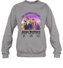 Signatures The Happiness Begins Jonas Brothers Shirt Crewneck Sweatshirt - NFLFanGift