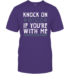 Oakland Football Knock On Wood If you're With Me Men's T-Shirt - NFLFanGift
