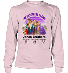 Signatures The Happiness Begins Jonas Brothers Shirt Long Sleeve T-Shirt - NFLFanGift