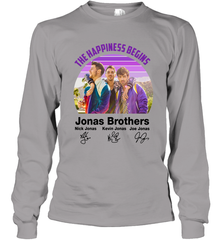 Signatures The Happiness Begins Jonas Brothers Shirt Long Sleeve T-Shirt - NFLFanGift