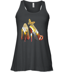 Washington Redskins High Heel Butterfly Rhinestone Tide Racerback Tank - NFLFanGift