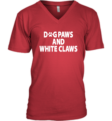 Dog Paws And White Claws Men's Vneck - NFLFanGift