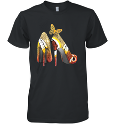 Washington Redskins High Heel Butterfly Rhinestone Tide Men's Premium T-Shirt - NFLFanGift