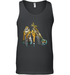 NFL Jacksonville Jaguars High Heel Butterfly Rhinestone Tank Top - NFLFanGift