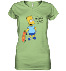 The Great Bart Simpson Who The Hell Are You School Ban of 1990 Shirt Women's Vneck - NFLFanGift