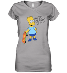 The Great Bart Simpson Who The Hell Are You School Ban of 1990 Shirt Women's Vneck - NFLFanGift