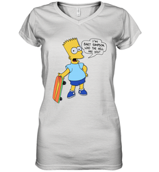 The Great Bart Simpson Who The Hell Are You School Ban of 1990 Shirt Women's Vneck - NFLFanGift
