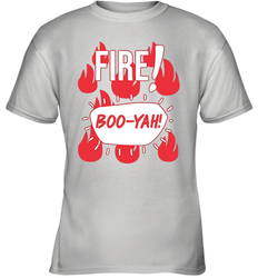FIRE TACO SAUCE Boo Yah Halloween Costumes Youth T-Shirt - NFLFanGift