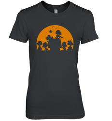 Snoopy Charlie Brown Halloween Costume Women's The Boyfriend Tee - NFLFanGift