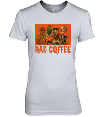 Rad Coffee Halloween Women's The Boyfriend Tee - NFLFanGift