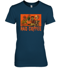 Rad Coffee Halloween Women's The Boyfriend Tee - NFLFanGift