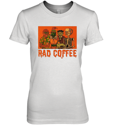 Rad Coffee Halloween Women's The Boyfriend Tee - NFLFanGift