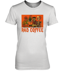 Rad Coffee Halloween Women's The Boyfriend Tee - NFLFanGift