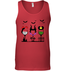 Disney Villains Cruella de Vil Maleficent Evil Queen wine Halloween Shirt Tank Top - NFLFanGift