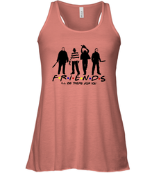 Horror Friends Jason Voorhees Freddy Krueger Texas Chain Saw Michael Myers Shirt Racerback Tank - NFLFanGift